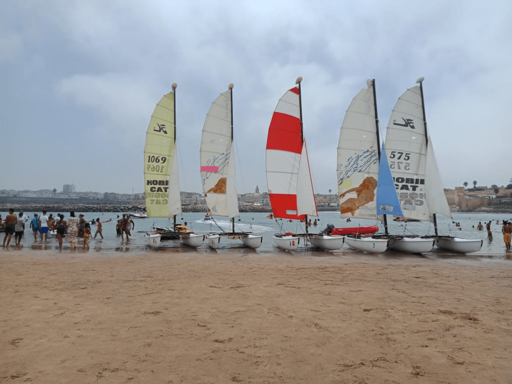 Le club nautique vu de la marina